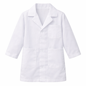 Kids White Cotton Show Coat