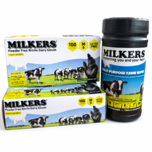 Milkers Gloves & Wipes Bundle