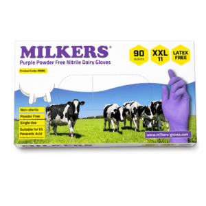 Milkers Purple Disposable Gloves